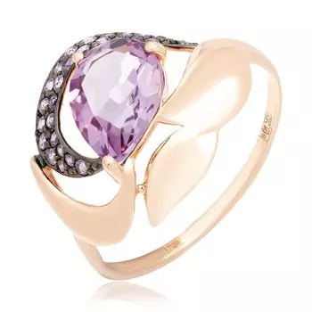 Золотое кольцо с аметистом