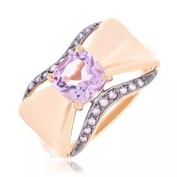 Золотое кольцо с аметистом