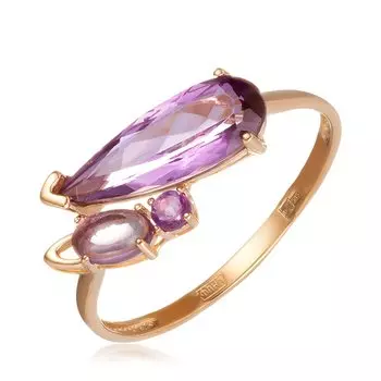 Золотое кольцо с аметистом