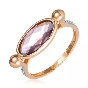 Золотое кольцо с аметистом