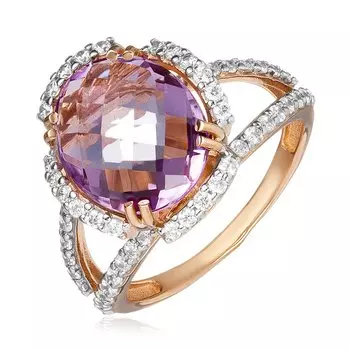 Золотое кольцо с аметистом