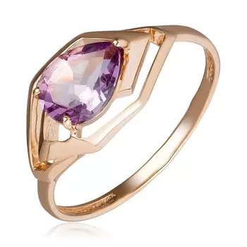 Золотое кольцо с аметистом