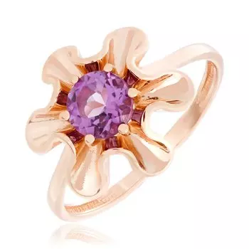 Золотое кольцо с аметистом
