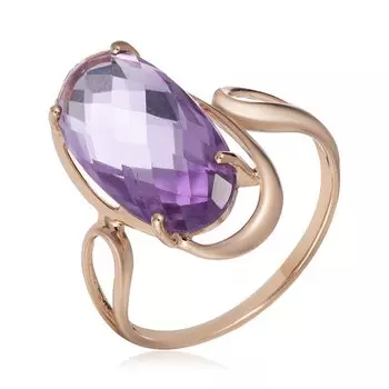 Золотое кольцо с аметистом