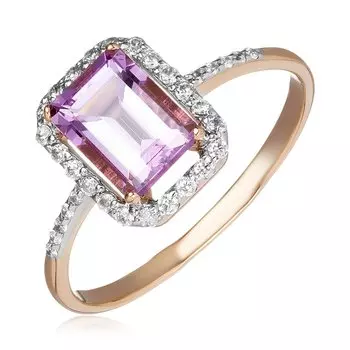 Золотое кольцо с аметистом