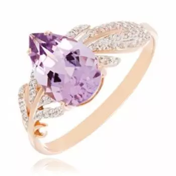 Золотое кольцо с аметистом