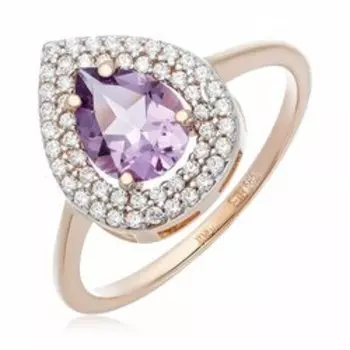 Золотое кольцо с аметистом