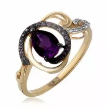 Золотое кольцо с аметистом
