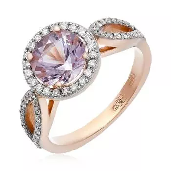 Золотое кольцо с аметистом