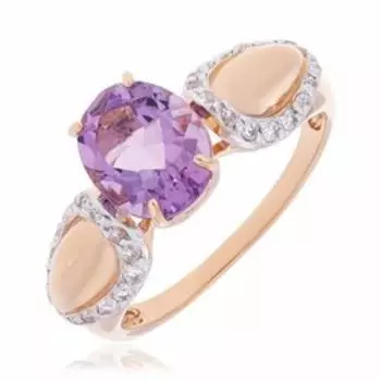 Золотое кольцо с аметистом