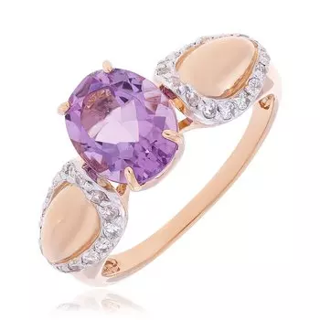 Золотое кольцо с аметистом
