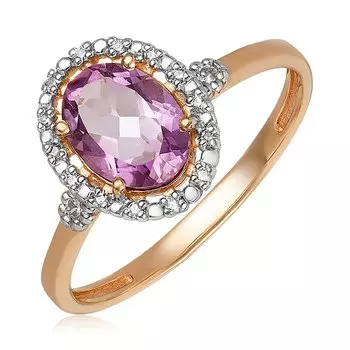 Золотое кольцо с аметистом