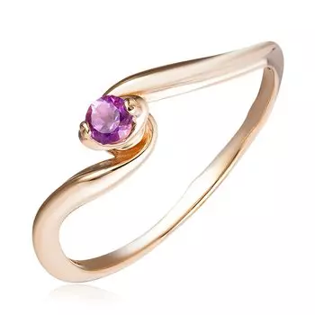 Золотое кольцо с аметистом
