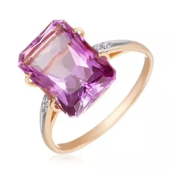 Золотое кольцо с аметистом