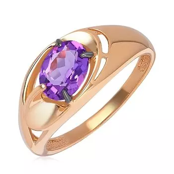 Золотое кольцо с аметистом