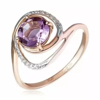 Золотое кольцо с аметистом