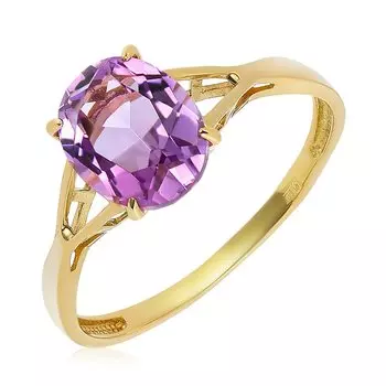 Золотое кольцо с аметистом