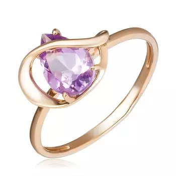 Золотое кольцо с аметистом