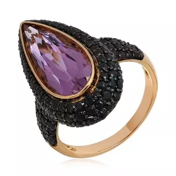 Золотое кольцо с аметистом