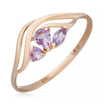 Золотое кольцо с аметистом