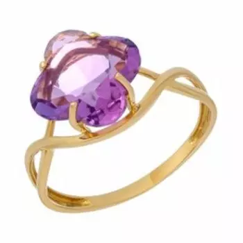 Золотое кольцо с аметистом