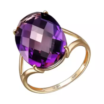 Золотое кольцо с аметрином