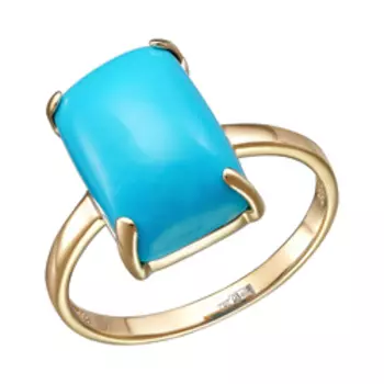 Золотое кольцо с бирюзой