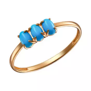 Золотое кольцо с бирюзой