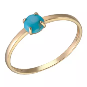 Золотое кольцо с бирюзой