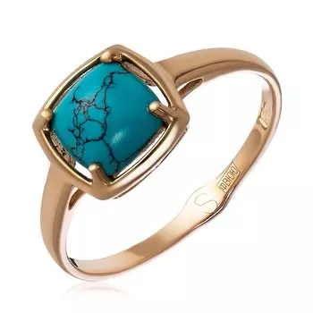 Золотое кольцо с бирюзой