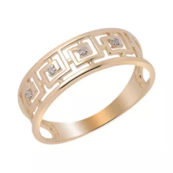 Золотое кольцо с бриллиантами