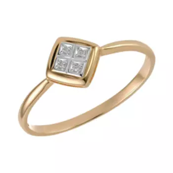 Золотое кольцо с бриллиантами