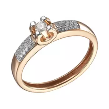 Золотое кольцо с бриллиантами