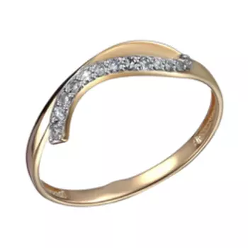 Золотое кольцо с бриллиантами