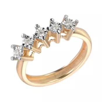 Золотое кольцо с бриллиантами