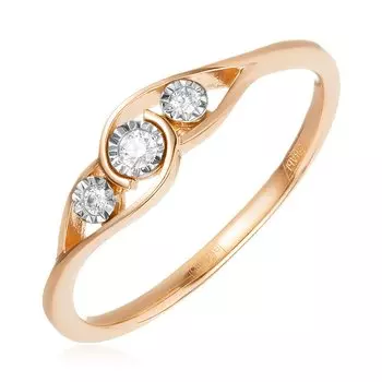 Золотое кольцо с бриллиантами