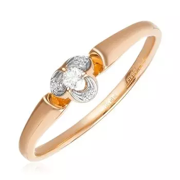 Золотое кольцо с бриллиантами