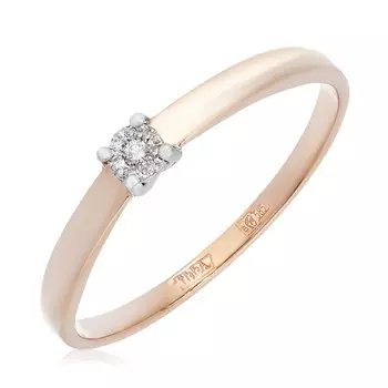 Золотое кольцо с бриллиантами