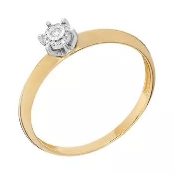 Золотое кольцо с бриллиантами