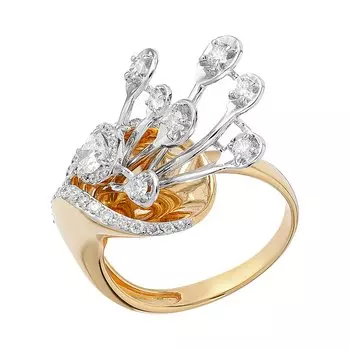 Золотое кольцо с бриллиантами