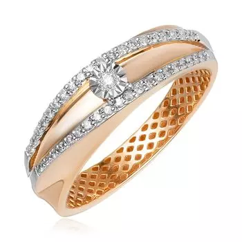 Золотое кольцо с бриллиантами