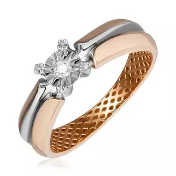 Золотое кольцо с бриллиантами