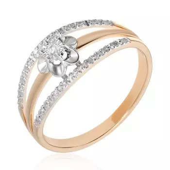 Золотое кольцо с бриллиантами