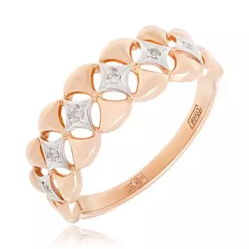 Золотое кольцо с бриллиантами