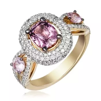 Золотое кольцо с бриллиантами