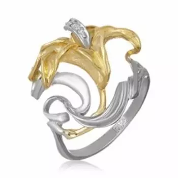 Золотое кольцо с бриллиантами