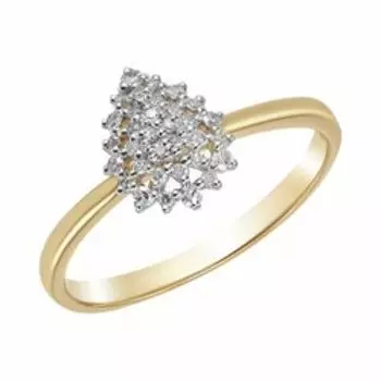 Золотое кольцо с бриллиантами