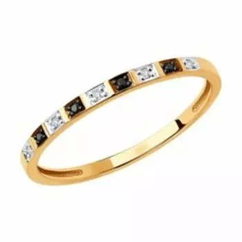 Золотое кольцо с бриллиантами