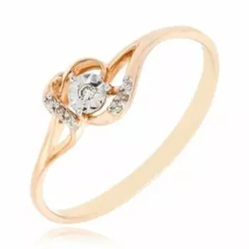 Золотое кольцо с бриллиантами