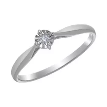 Золотое кольцо с бриллиантом